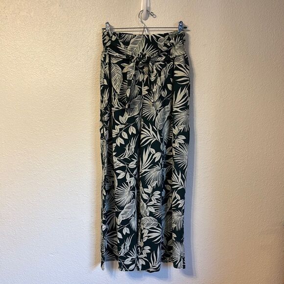 Patrons of Peace Botannical Print Pull On Pants Large - Picture 1 of 6